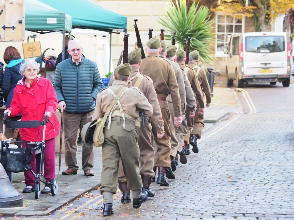 Oxfordshire Home Guard march through Woodstock (2019)