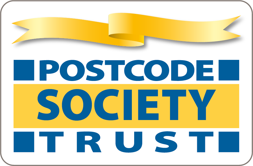 Logo for the Postcode Society Trust, our 2023 Remembrance project has been made possible by a grant from Localgiving and Postcode Society Trust, a grant-giving charity funded by players of People’s Postcode Lottery.