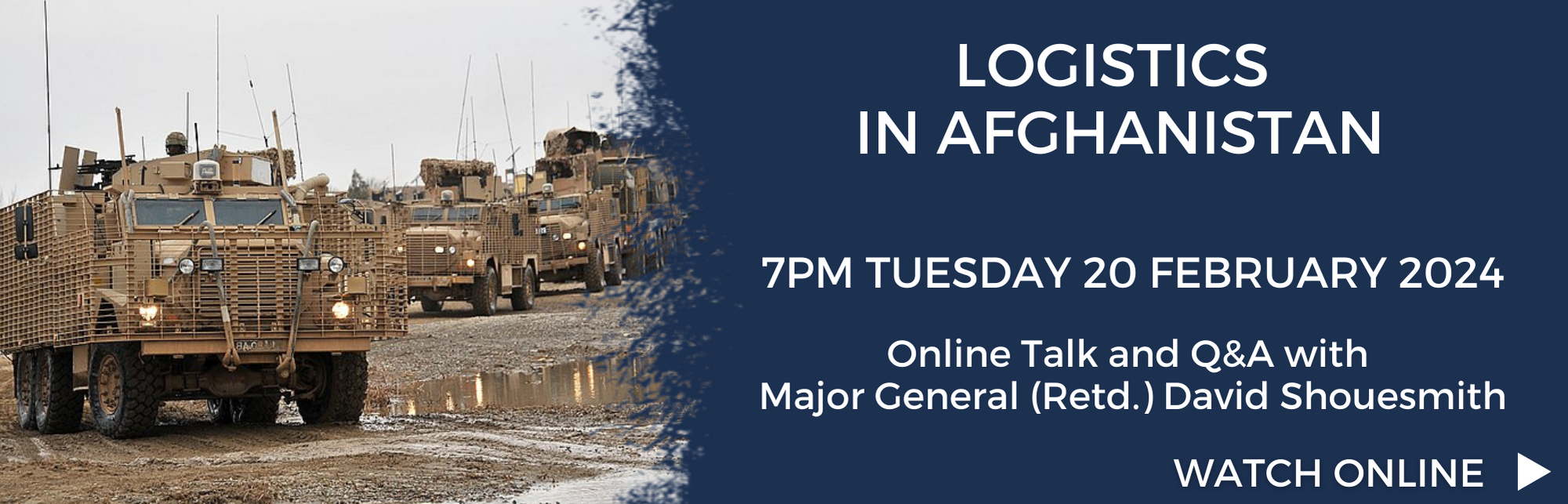 Logistics in Afghanistan – Online Talk and Live Q&A