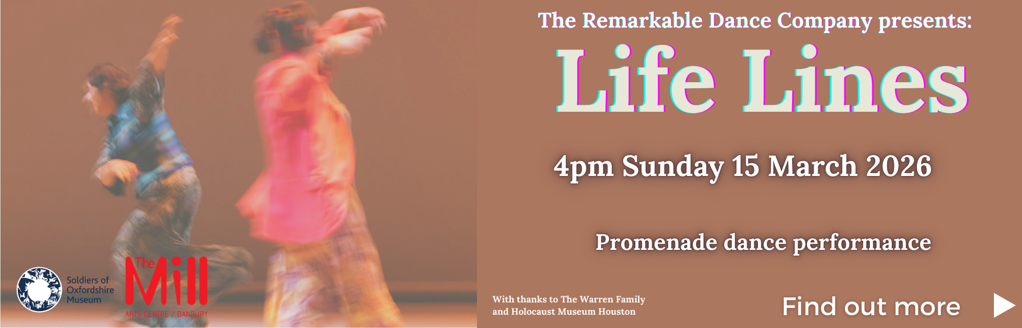 Book a Life Lines Dance Performance (4pm, 15 March 2026)