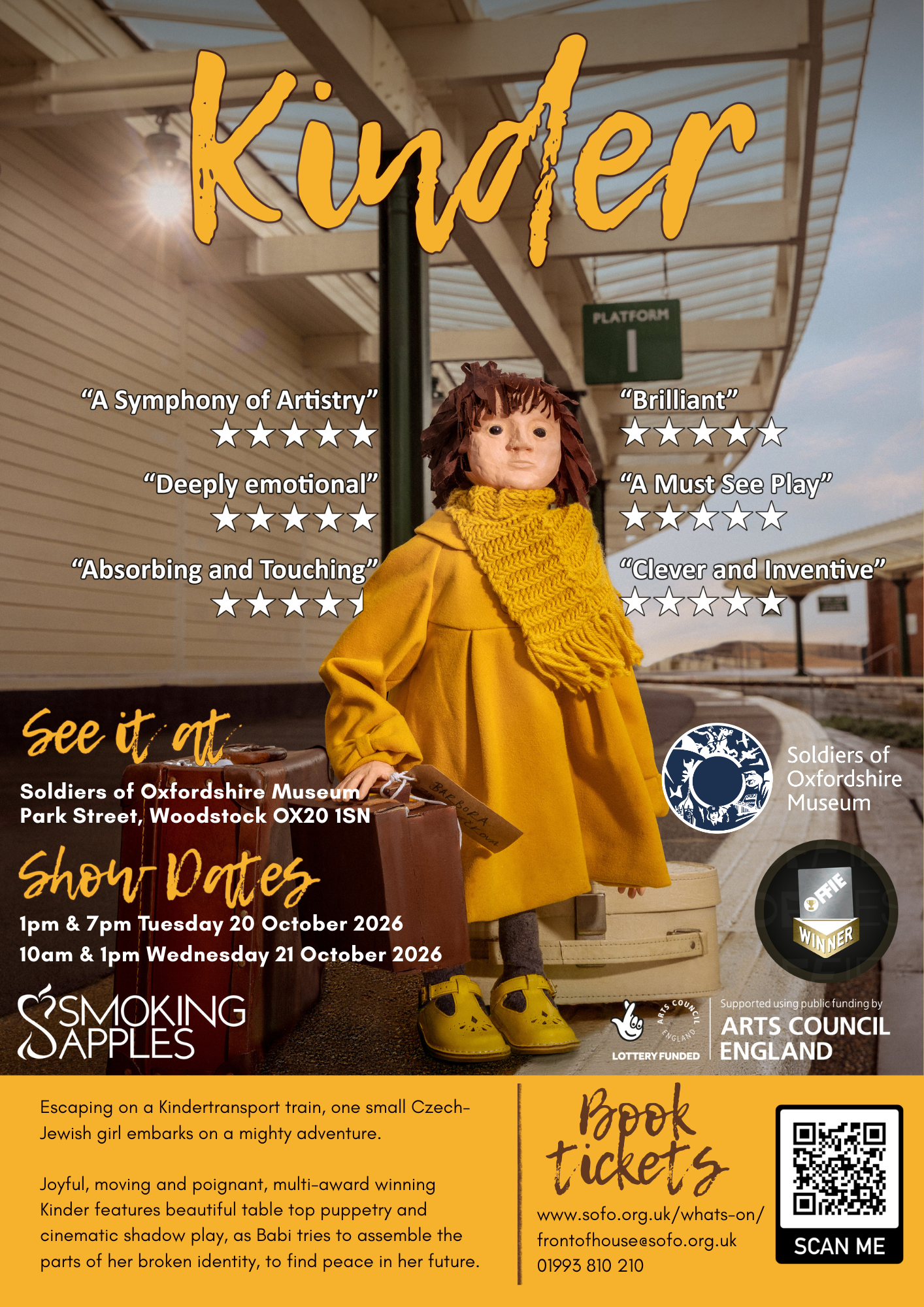 Kinder | Show Time: 1pm | Date: 20 October 2026