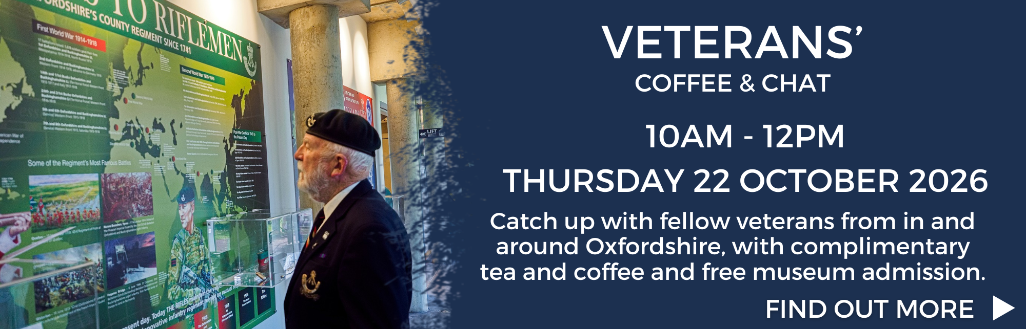 Veterans Coffee Morning Thursday 22 October 2026 (10am - 12pm)