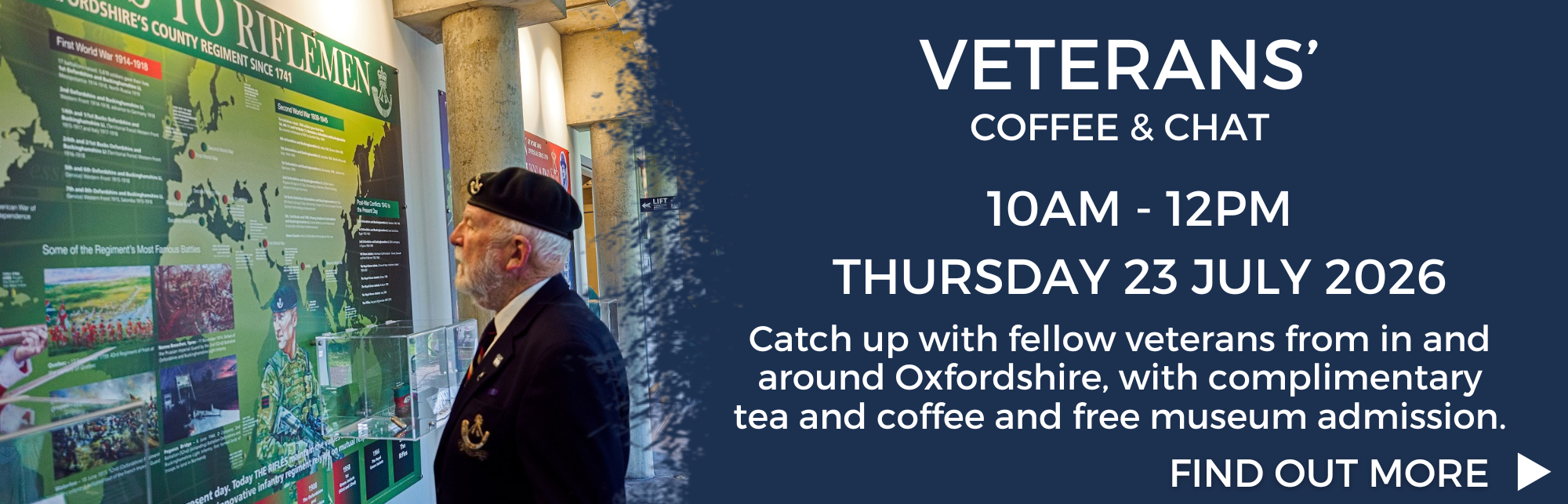 Veterans Coffee Morning Thursday 23 July 2026 (10am - 12pm)
