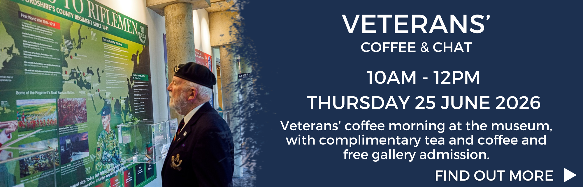 Veterans Coffee Morning Thursday 25 June 2026 (10am - 12pm)