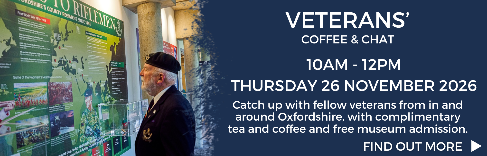 Veterans Coffee Morning Thursday 26 November 2026 (10am - 12pm)