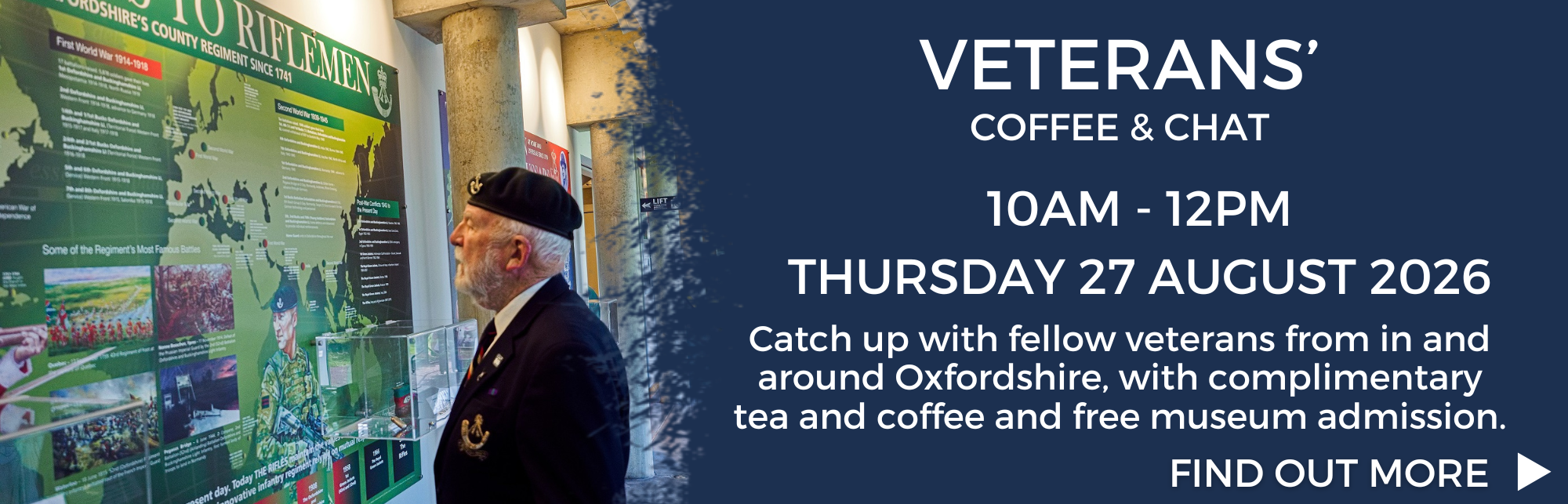 Veterans Coffee Morning Thursday 27 August 2026 (10am - 12pm)