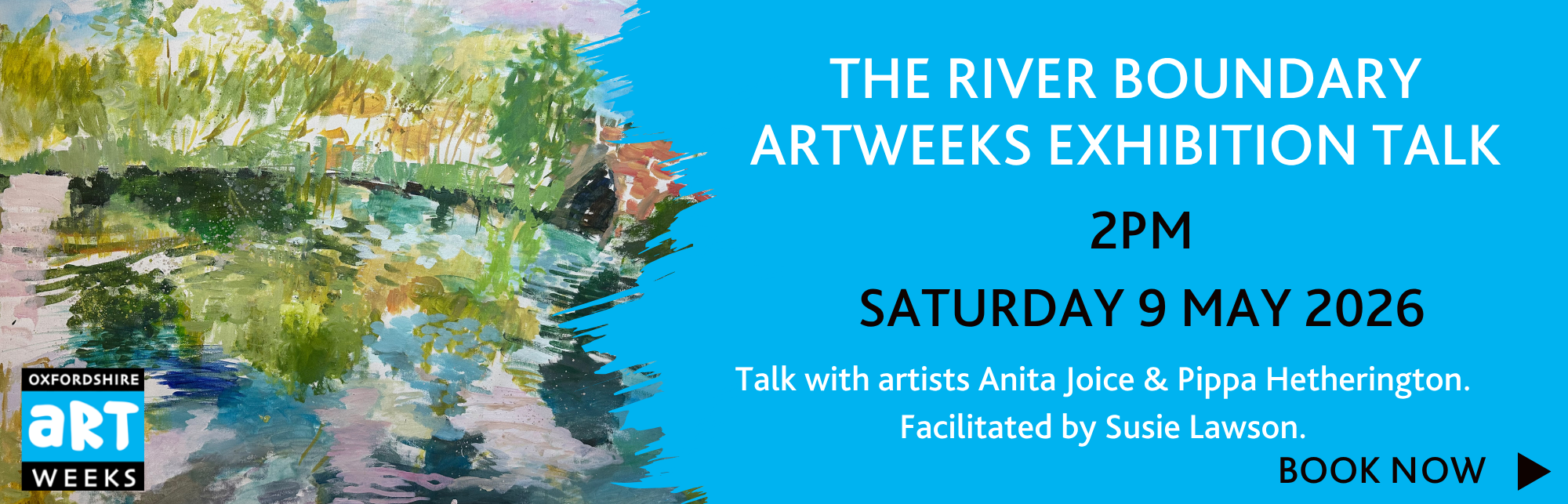 Book now for The River Boundary (Artweeks) talk, 2pm, Saturday 9 May 2026