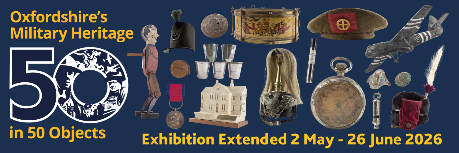 Find out more about our 50 Objects exhibition (Extended and now in the Briefing Room 2 May - 26 June 2026)