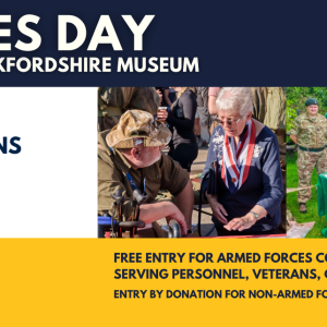 Armed Forces Day event Saturday 4 July 2026, 11am - 4pm