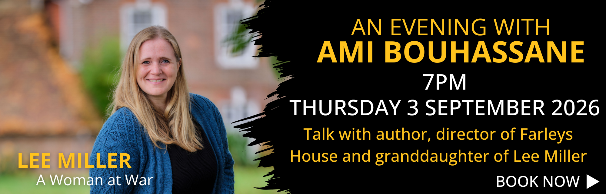 Book now for Lee Miller A Woman at War - An Evening with Ami Bouhassane, 7pm, Thursday 3 September 2026