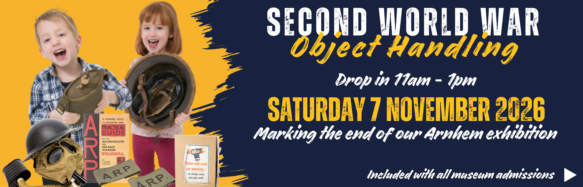 Object-handling session, drop in 11.00 - 13.00 on 7 November 2026 (included with all museum admission)